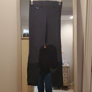 Irideon Riding Tights, size Small, blue gray, ribbed (25)